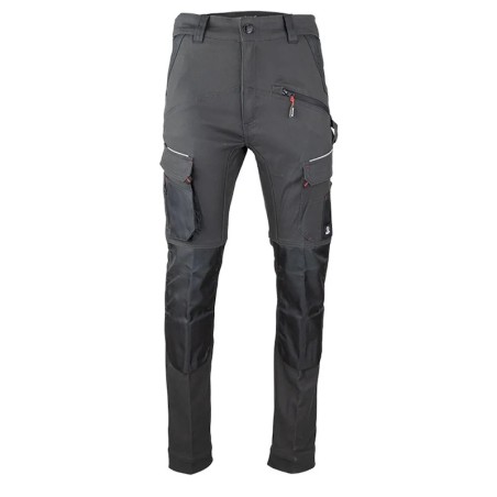 Pantalon de travail multipoches COSMOS LMA gris nuit noir vue de face