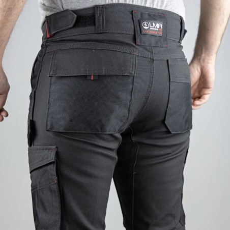 Pantalon de travail COSMOS LMA gris nuit noir vue arrière