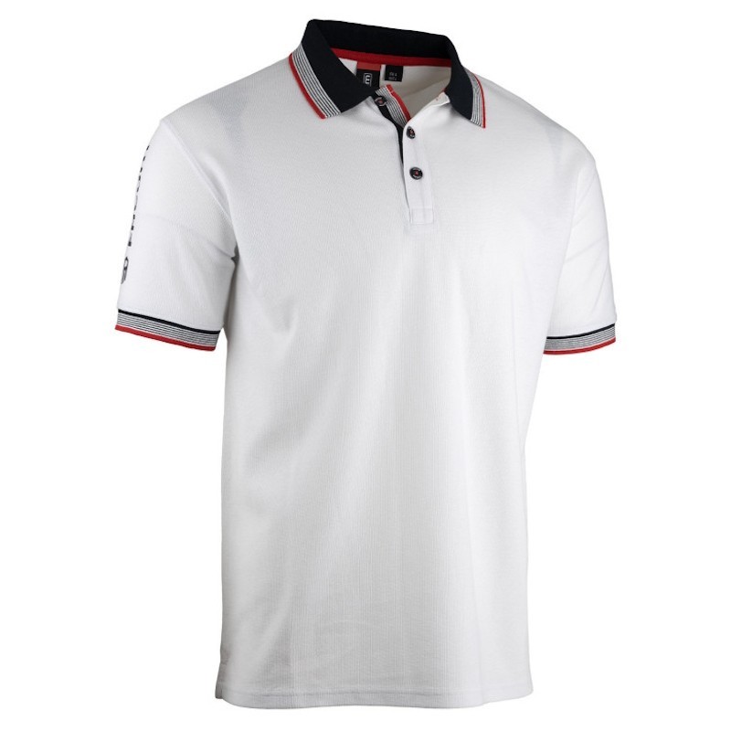 Polo homme polycoton 50/50 blanc manches courtes Facom vue face