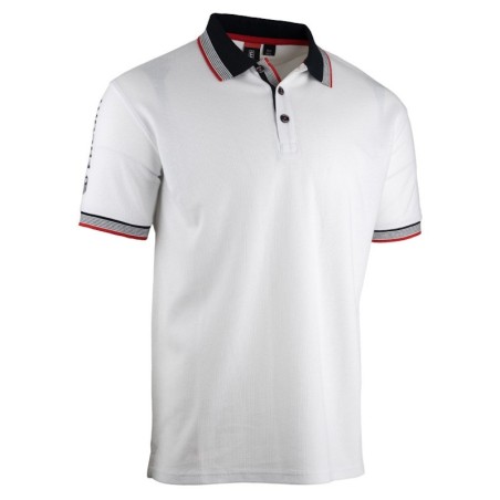 Polo homme polycoton 50/50 blanc manches courtes Facom vue face