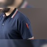 Polo homme polycoton Facom bleu marine détail manche