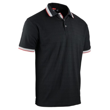 Polo homme polycoton noir manches courtes Facom vue face
