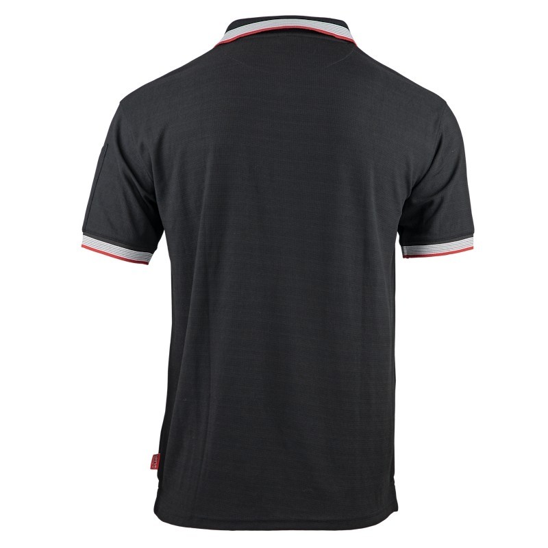 Polo homme polycoton noir Facom vue dos