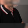 Polo homme polycoton noir Facom détail boutons