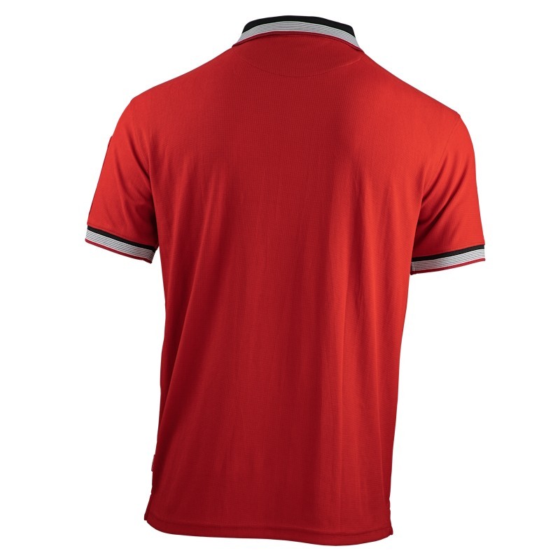 Polo homme polycoton Facom rouge vue dos