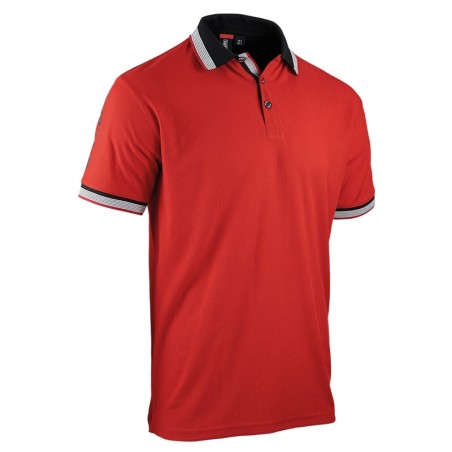Polo homme polycoton rouge manches courtes Facom vue face