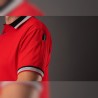Polo homme polycoton Facom rouge détail manche droite