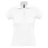 Polo femme coton Ringspun blanc SOL'S PASSION vue face