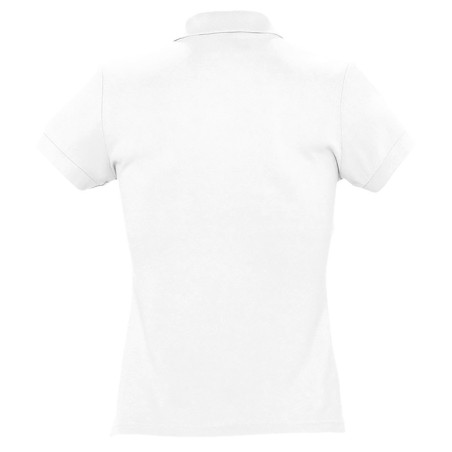 Polo femme coton Ringspun blanc SOL'S PASSION vue dos