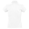 Polo femme coton Ringspun blanc SOL'S PASSION vue dos