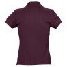 Polo femme coton Ringspun bordeaux SOL'S PASSION vue dos