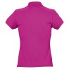 Polo femme coton Ringspun fuchsia SOL'S PASSION vue dos