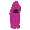 Polo femme coton Ringspun fuchsia SOL'S PASSION vue profil