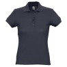 Polo femme coton Ringspun bleu marine SOL'S PASSION vue face