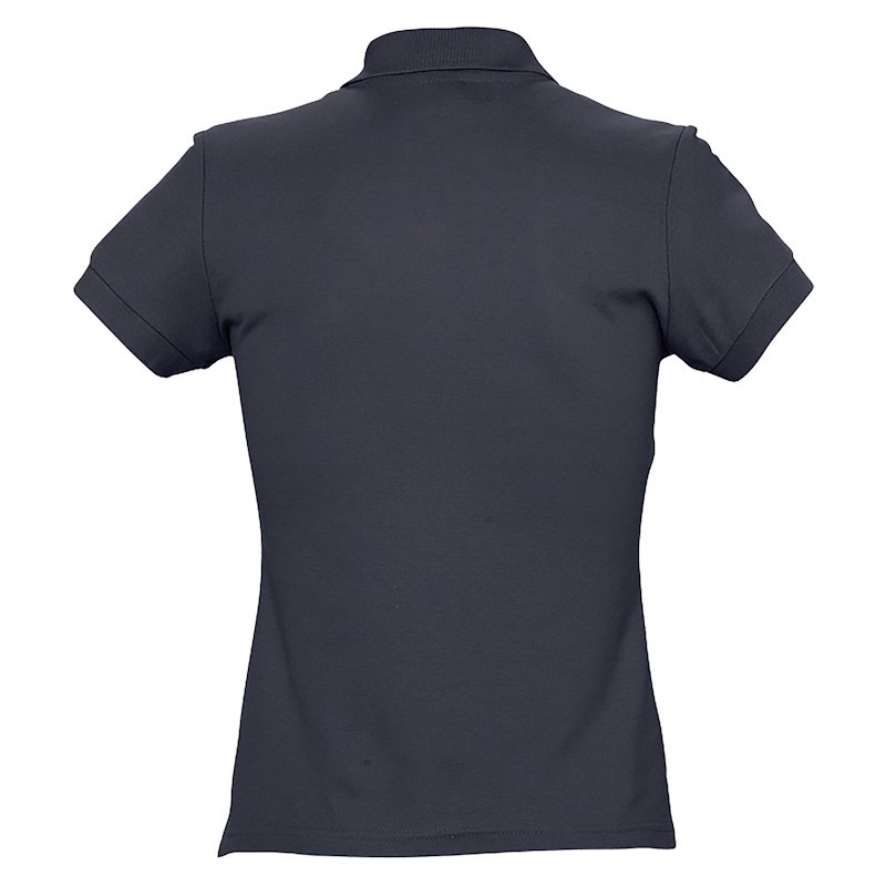 Polo femme coton Ringspun bleu marine SOL'S PASSION vue dos