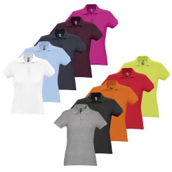 Polo femme coton Ringspun manches courtes SOL'S PASSION multicolore vue gamme
