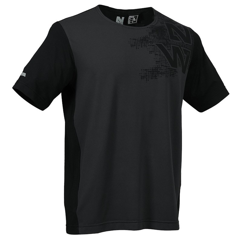 T-shirt respirant noir homme Nine Worths Brisbane vêtement travail été