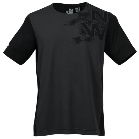 T-shirt technique Brisbane Nine Worths coloris noir vue face