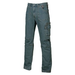 Pantalon de travail jean stretch multi-poches homme Traffic U-Power vue face