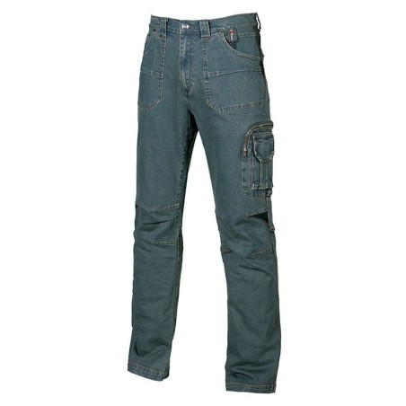 Pantalon de travail jean stretch multi-poches homme Traffic U-Power vue face