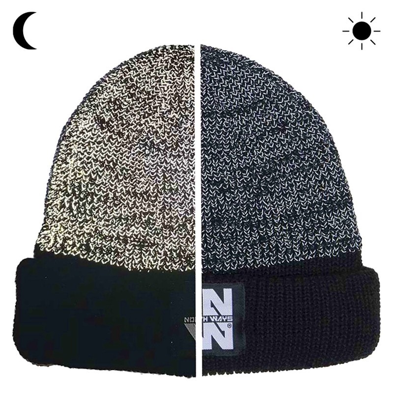 Bonnet de travail, doublure polaire - GLOW Bleu version nuit et jour