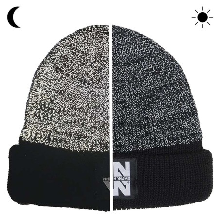 Bonnet de travail, doublure polaire - GLOW Noir version nuit et jour