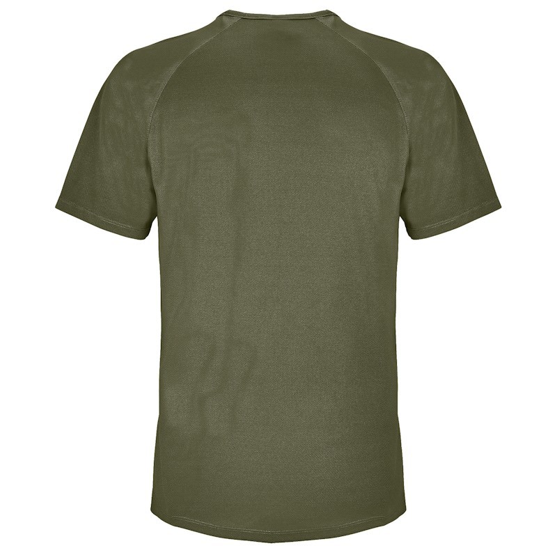 T-shirt professionnel léger kaki dos