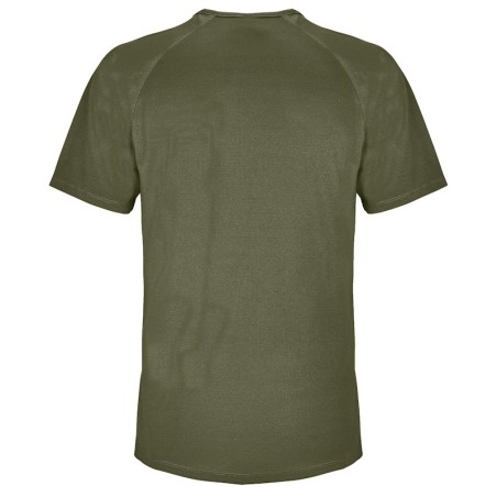 T-shirt professionnel léger kaki dos
