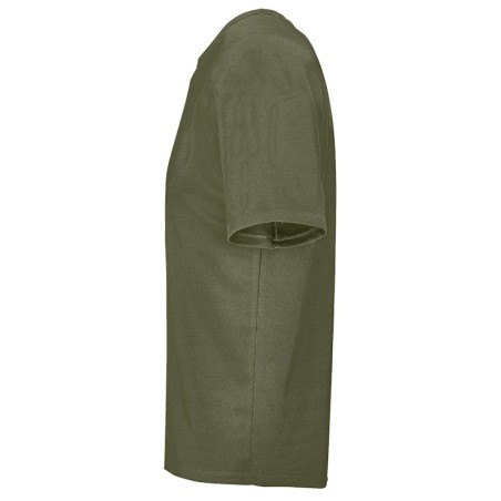 T-shirt respirant manches courtes kaki profil
