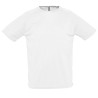 T-shirt technique blanc respirant face