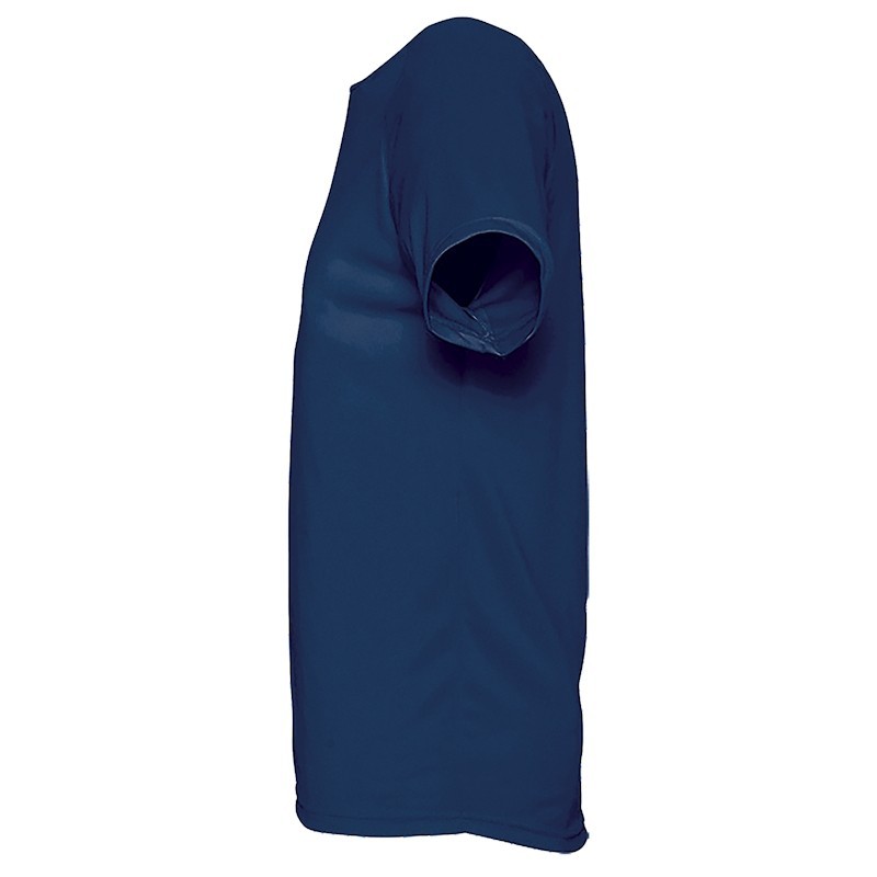T-shirt respirant marine vue profil