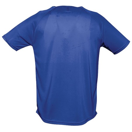 T-shirt professionnel bleu royal léger dos