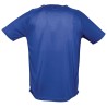 T-shirt professionnel bleu royal léger dos