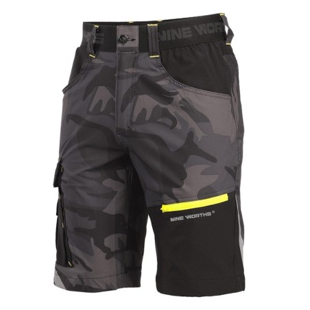 Bermuda de travail camouflage Ripstop HORN Nine Worths face avant