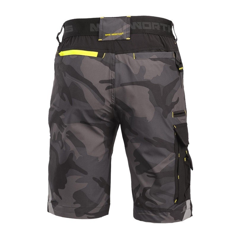 Bermuda de travail camouflage stretch HORN Nine Worths face arrière