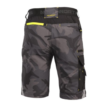 Bermuda de travail camouflage stretch HORN Nine Worths face arrière