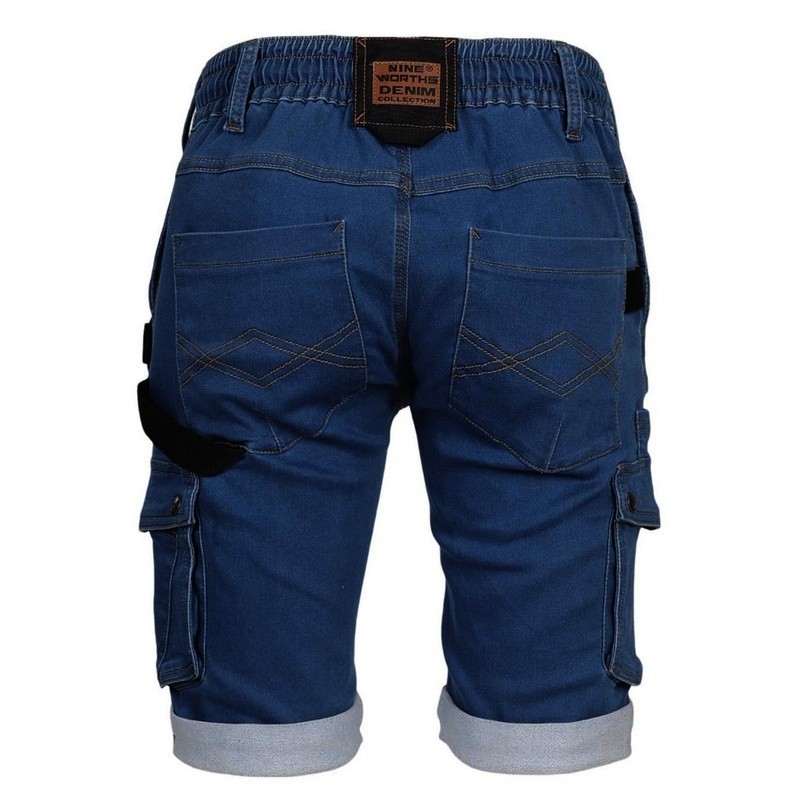 Bermuda de travail denim stretch BOLT - Nine Worths