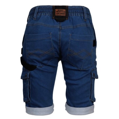 Bermuda de travail denim stretch BOLT - Nine Worths