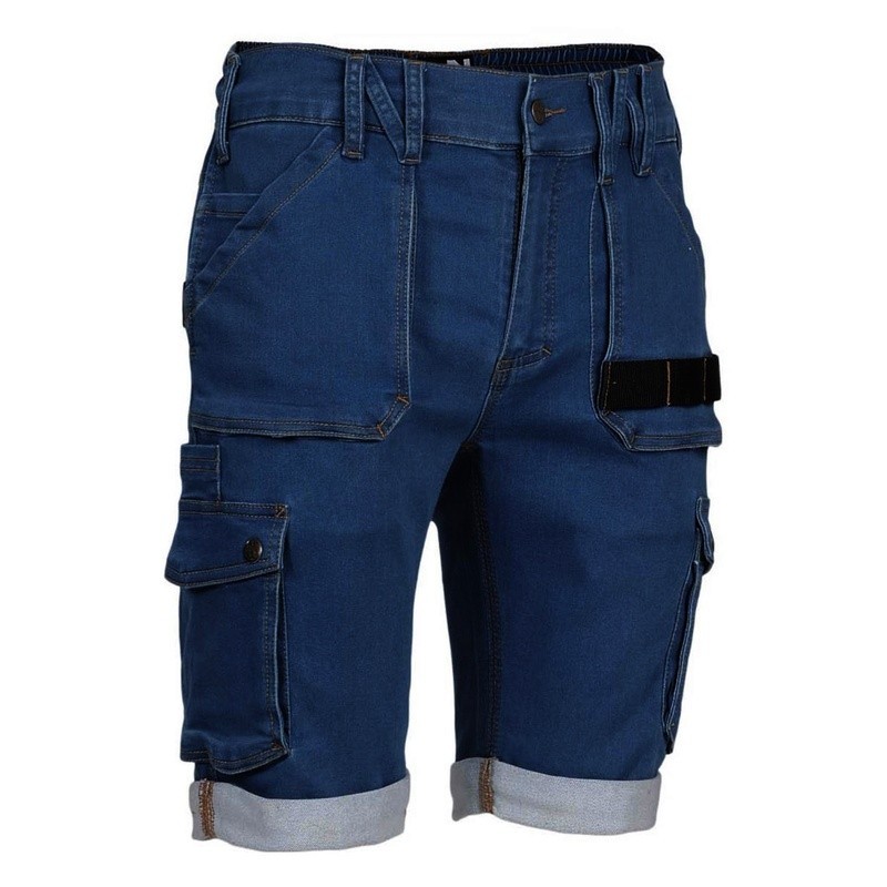 Bermuda de travail denim stretch BOLT - Nine Worths
