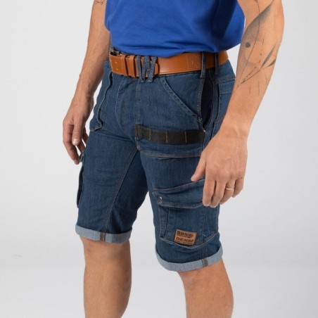 Bermuda de travail denim stretch BOLT - Nine Worths