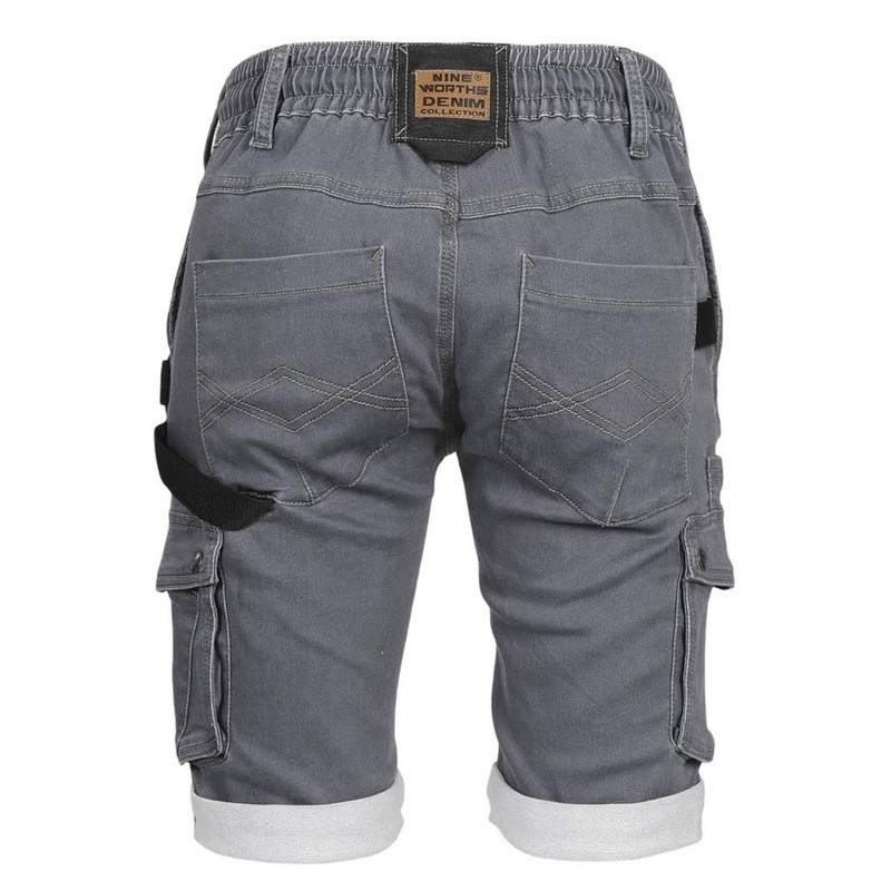 Bermuda de travail denim stretch BOLT - Nine Worths