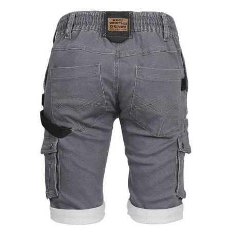 Bermuda de travail denim stretch BOLT - Nine Worths