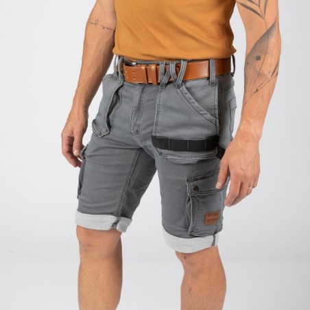 Bermuda de travail denim stretch BOLT - Nine Worths