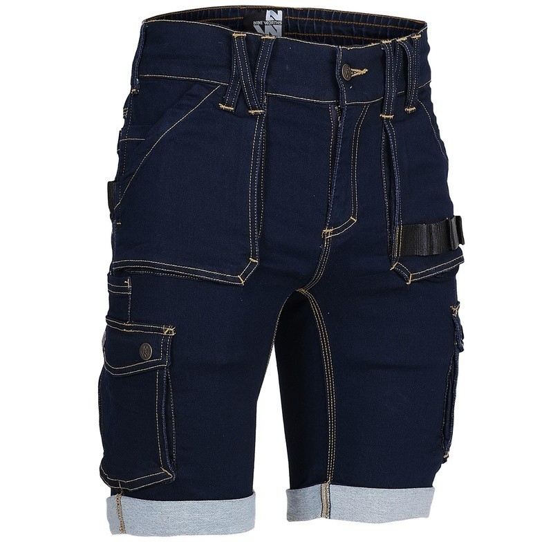 Bermuda de travail denim stretch BOLT - Nine Worths