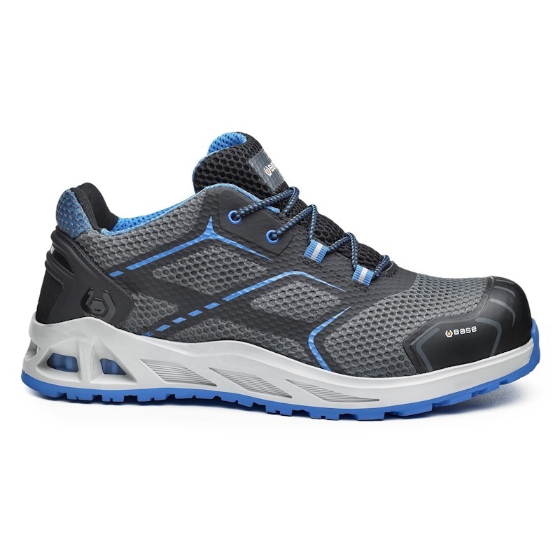 Chaussures de sécurité respirantes K-MOVE Base Protection S1PS ESD HRO SR gris noir bleu