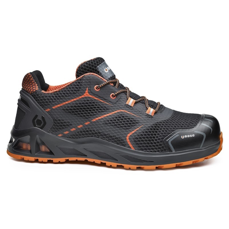 Chaussures de sécurité respirantes K-STEP Base Protection S1PS ESD HRO SR noir orange