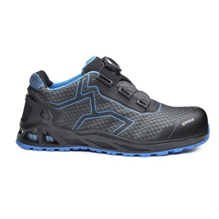 Chaussure de sécurité respirante K-TREK Base Protection noir gris bleu