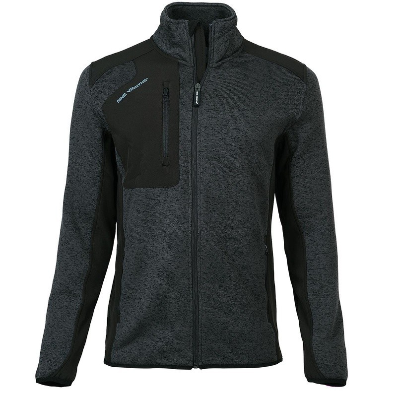 Gilet de travail polaire zippé North Ways Arsenal anthracite vue face