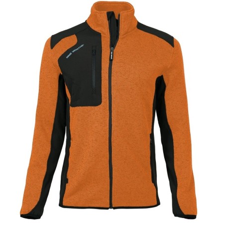 Gilet de travail polaire North Ways Arsenal orange vue face