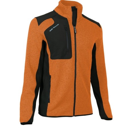 Gilet professionnel North Ways Arsenal orange vue trois quarts